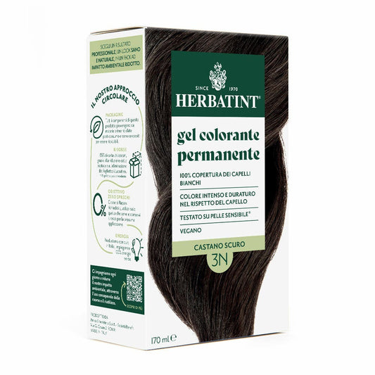 Herbatint Gel Colorante Permanente 3N Castano Scuro 170ml