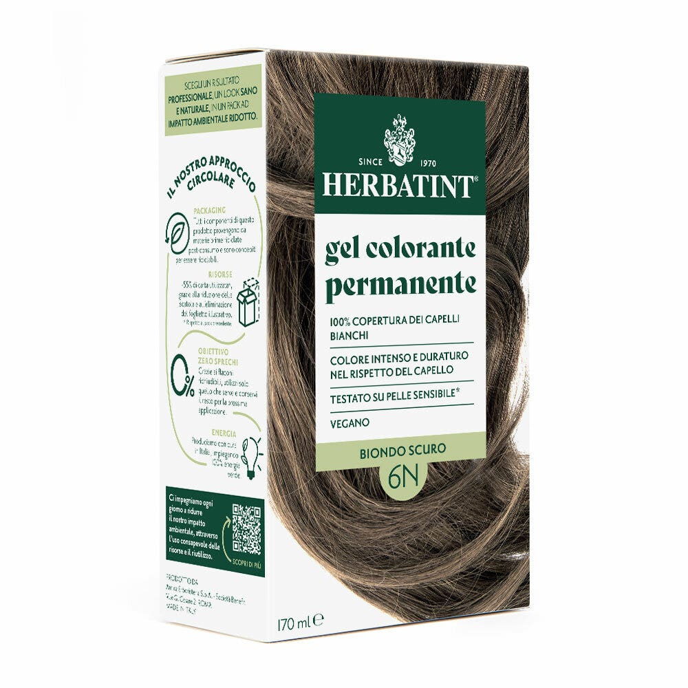 Herbatint Tintura Per Capelli Gel Permanente 6N Biondo Scuro 170ml