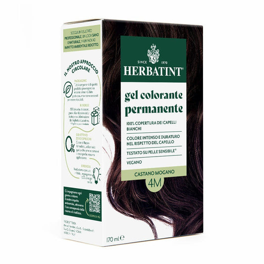 Herbatint Gel Colorante Permanente 4M Castano Mogano 170ml