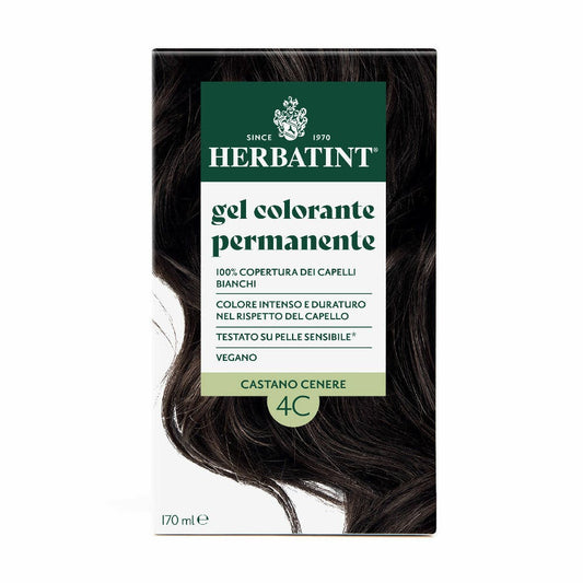 Herbatint Gel Colorante Permanente 4C Castano Cenere 170ml