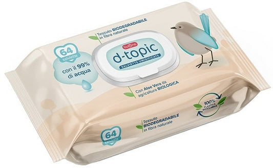 D-topic Salviette Umidificate 64 Pezzi