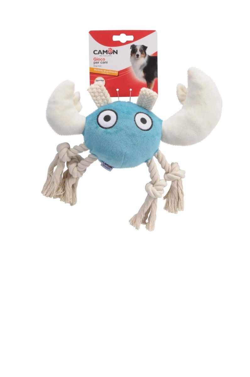 Camon Gioco Per Cani Peluche Ganchio Con Squeaker E Corda
