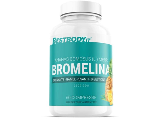 Bestbody Bromelina Gambe Pesanti Digestione E Drenante 60 Compresse
