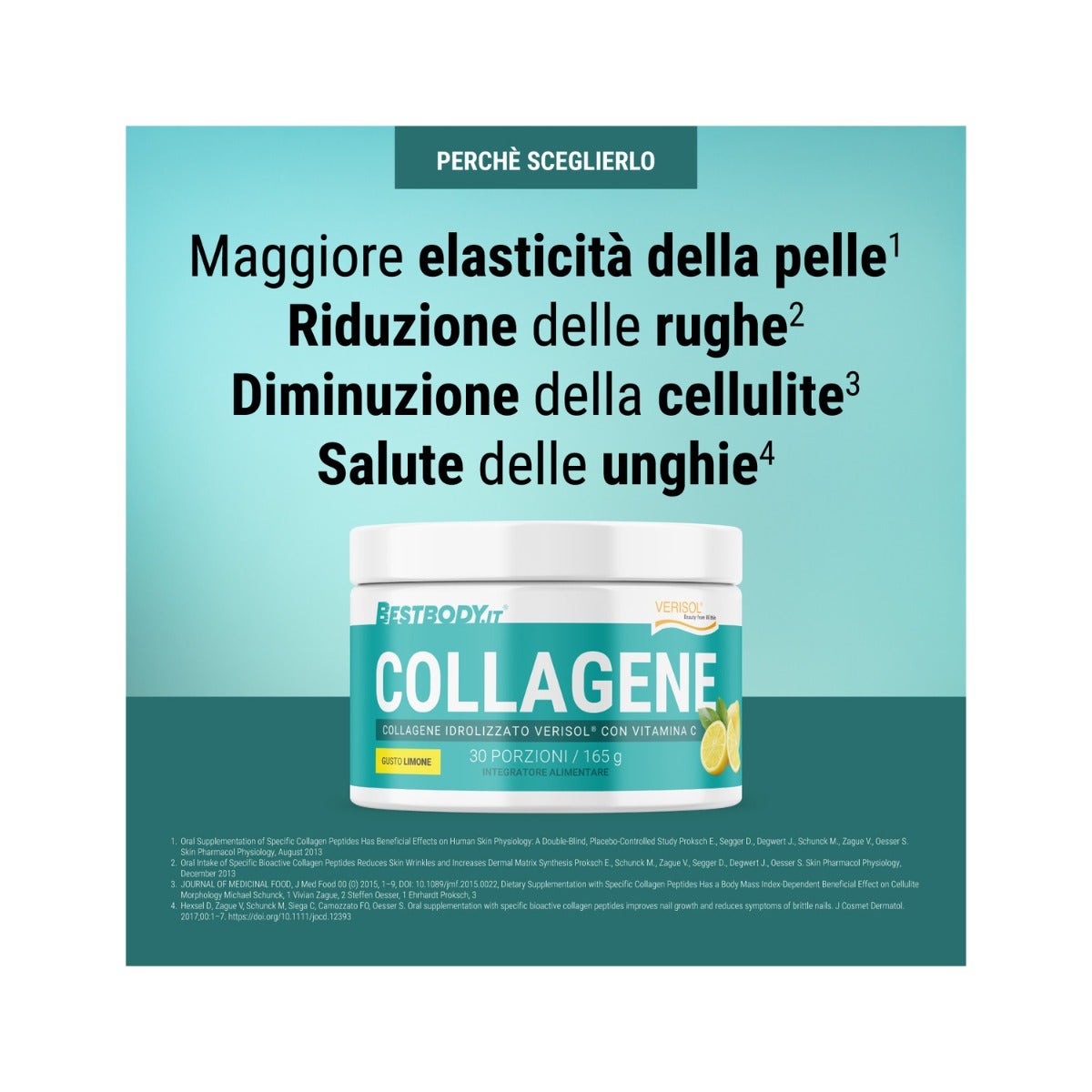 Bestbody Collagene Idrolizzato Verisol 165g