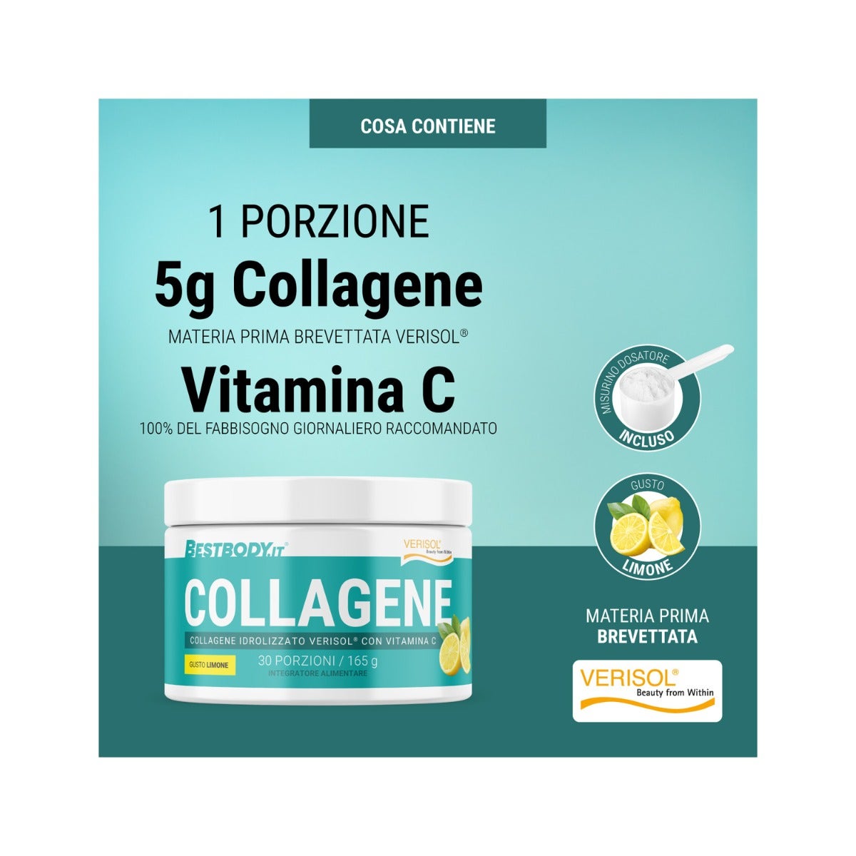 Bestbody Collagene Idrolizzato Verisol 165g