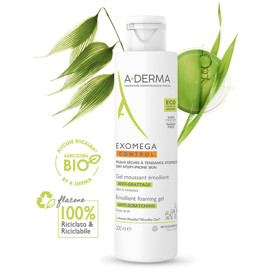 A-Derma Exomega Control Gel Detergente Emolliente 200ml