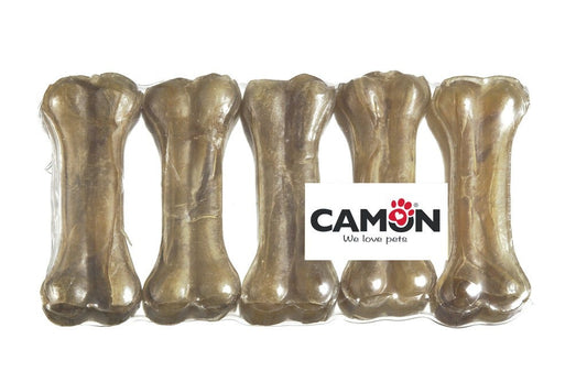 Camon Osso Di Pelle Bovina Per Cani 10cm 4 Pezzi 200g