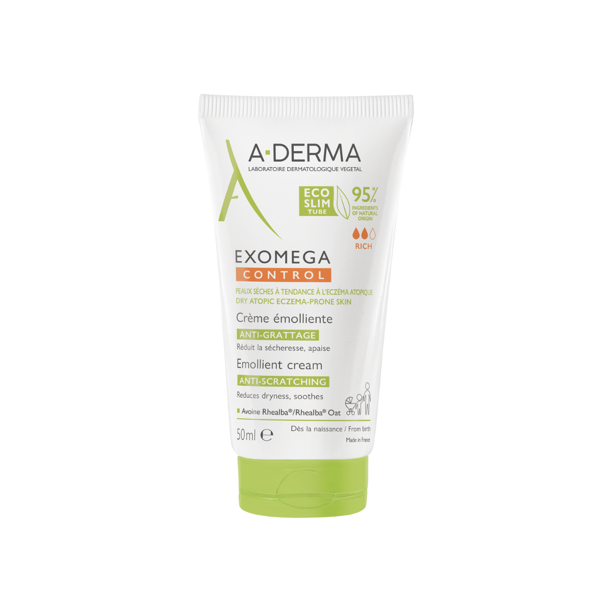 A-Derma Exomega Control Crema Emolliente Anti-Grattage 50ml
