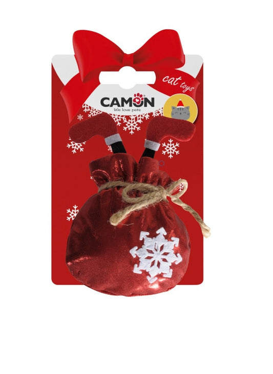 GIOCO GATTO STELLE(2P)+SACCO(1P)NATALIZI