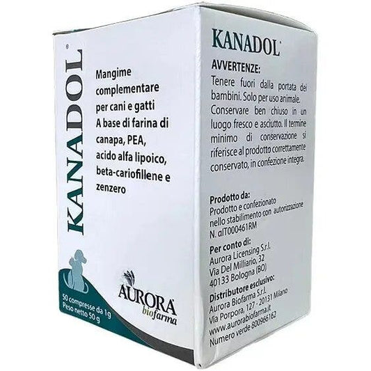 Kanadol Mangime Complementare Per Cani e Gatti 50 Compresse