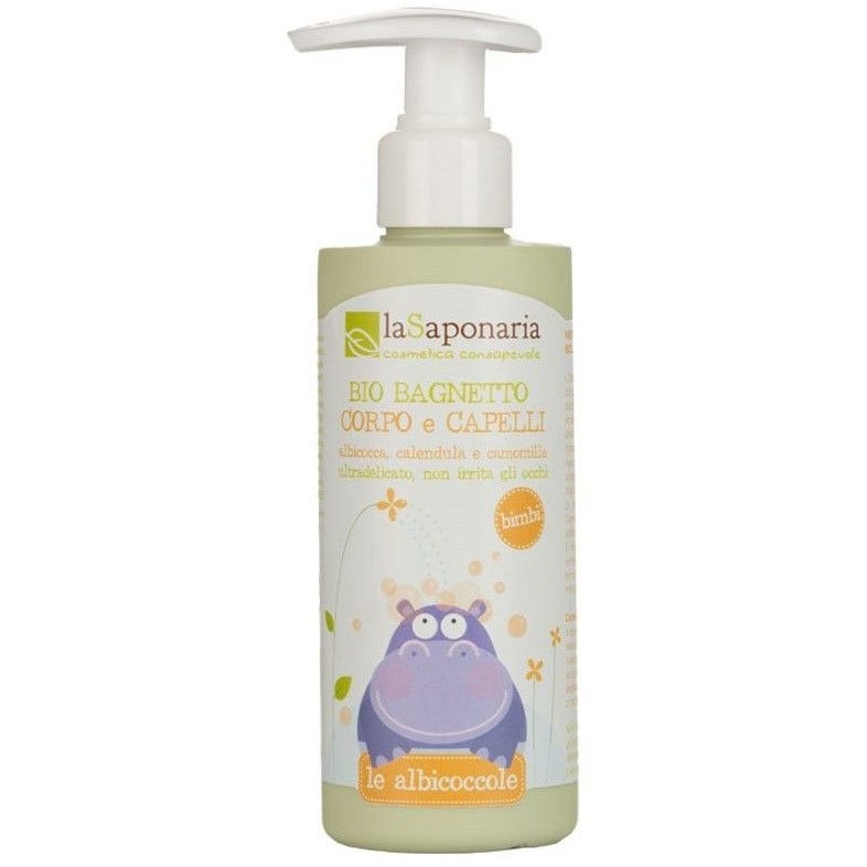 La Saponaria Bio Le Albicoccole Bagnetto Corpo/Capelli No Lacrime 190ml