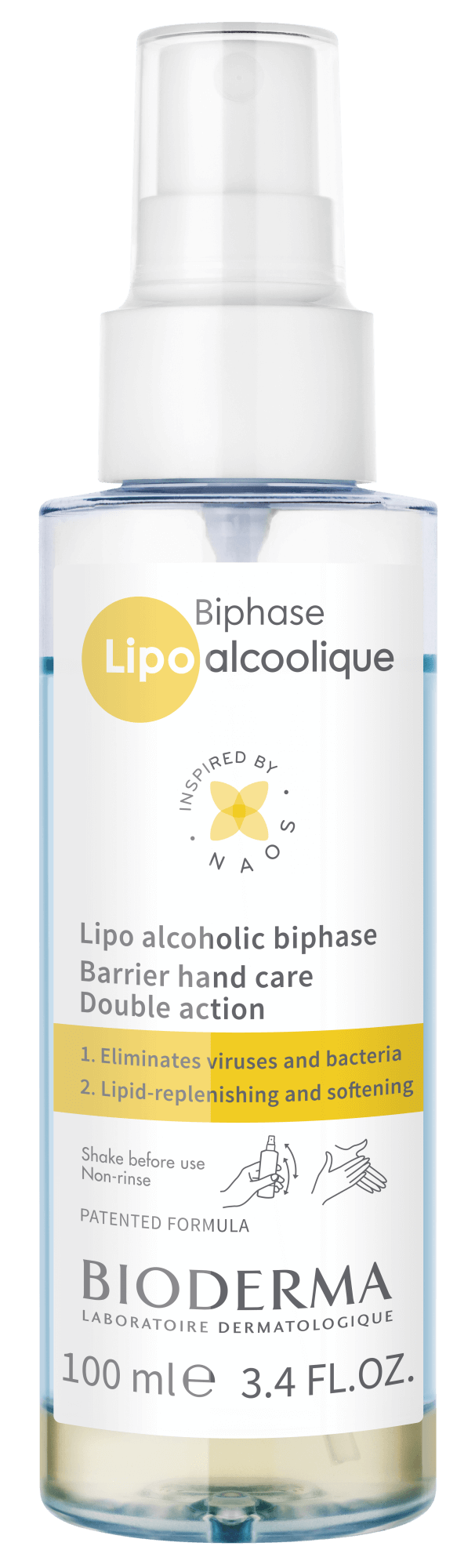 Bioderma Biphase Lipo Alcoolique Disinfettante Mani 100ml