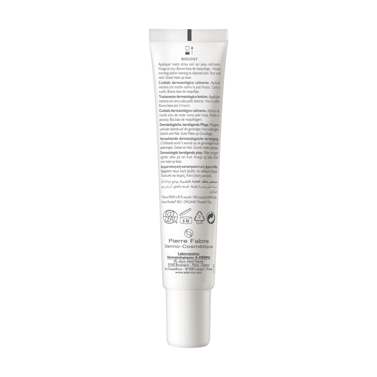 A-Derma Biology Calm Trattamento Dermatologico Lenitivo 40ml