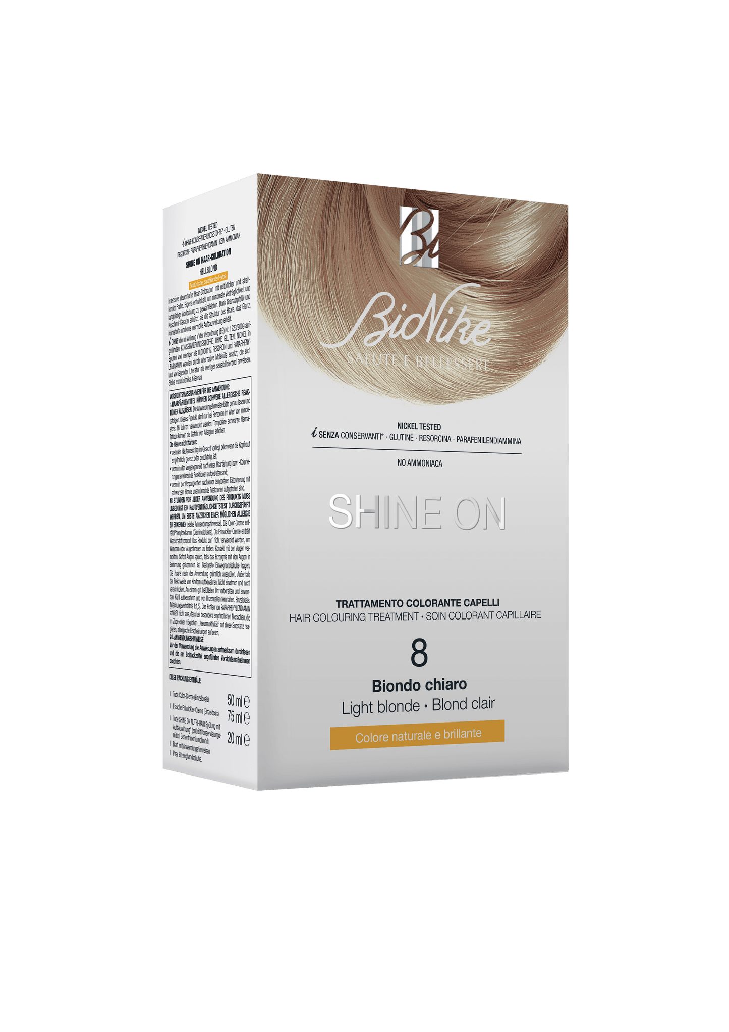 Bionike Shine On Trattamento Colorante Capelli 8 Biondo Chiaro