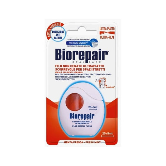Biorepair Filo Interdentale Cerato Ultra-Piatto 1 Pezzo