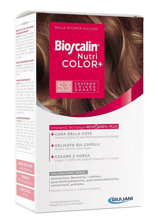 Bioscalin NutriColor Plus Colorazione Permanente 5.3 Castano Chiaro Dorato