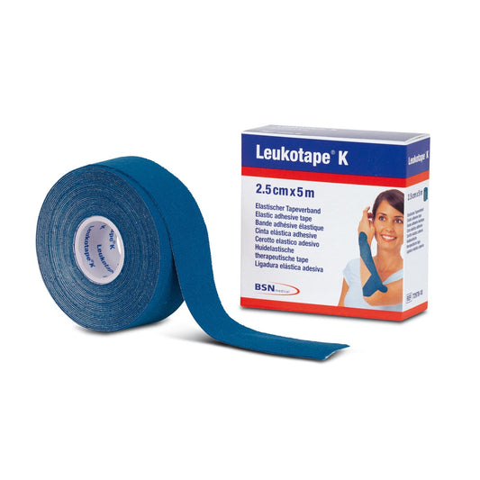 Leukotape K Benda Anelastica In Rocchetto Per Taping Kinesiologico Blu 2,5X500 Cm