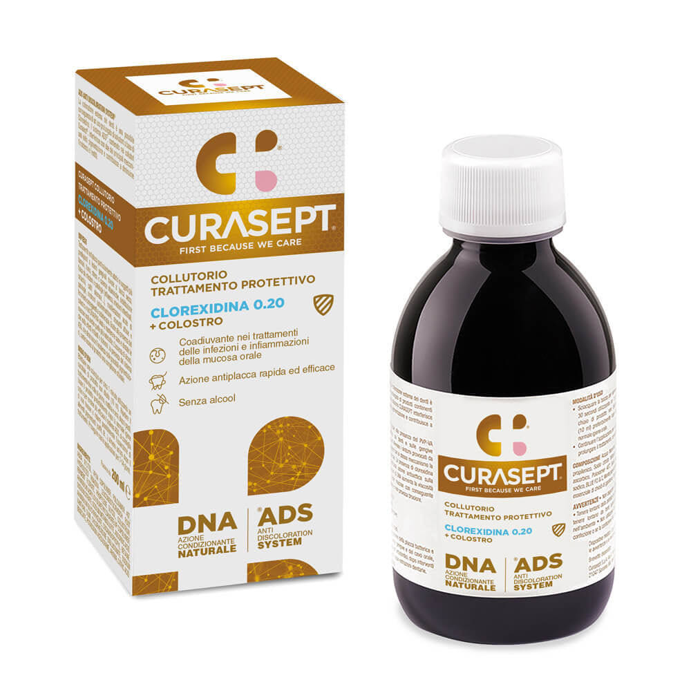 Curasept ADS-DNA Collutorio 0.20 Trattamento Protettivo con Colostro 200ml