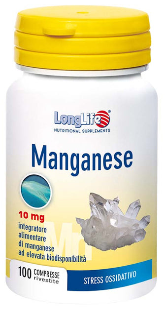 Longlife Manganese 10mg 100cpr