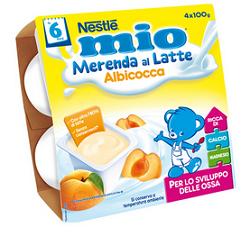 Mio Merenda Albicocca 4x100g