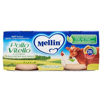 Mellin Omog Pollo/vit Ver2x80g