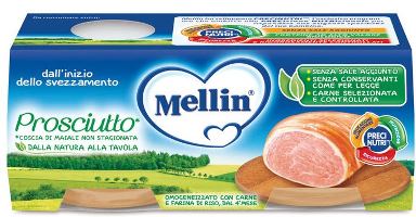 Mellin Omog Prosciutto 2x80g