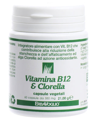 Vitamina B12+clorella 60cps
