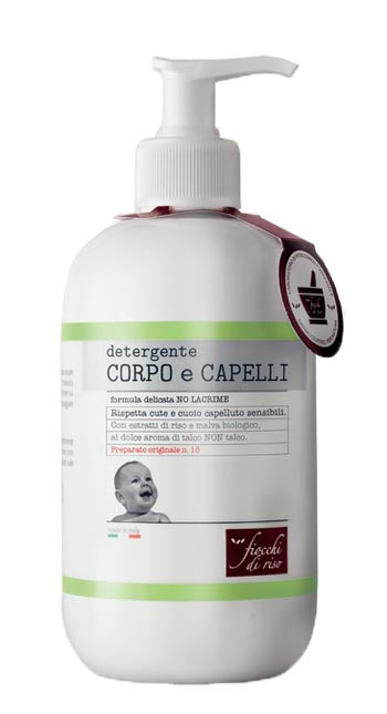 Fiocchi di Riso Detergente Corpo e Capelli Talco 400ml