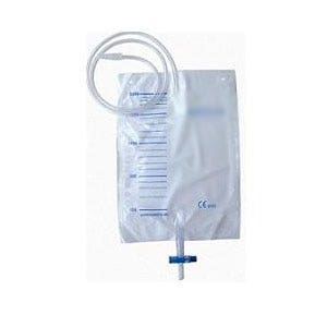 DCT Sacca Per Urina 750 Ml Con Tubo 30 Cm – Non Sterile, Ingresso Laterale, Valvola Antiriflusso, Confezione 10 Pezzi (Modello H7 0503-NW30)