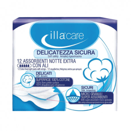 Illa Care Assorbenti Notte Extra 12 Pezzi