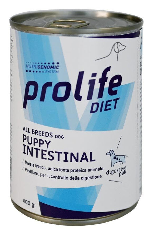 Prolife Dog Diet Intestinal Sensitive Cibo Umido Per Cuccioli All Breeds Lattina 400g