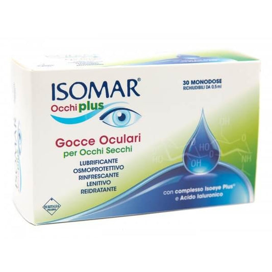 Isomar Occhi Plus Gocce Oculari per Occhi Secchi 30 fiale monodose