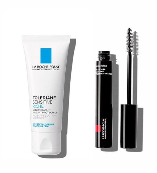 La Roche Posay Toleriane Sensitive Riche Crema Viso 40ml + Omaggio Mascara Volume