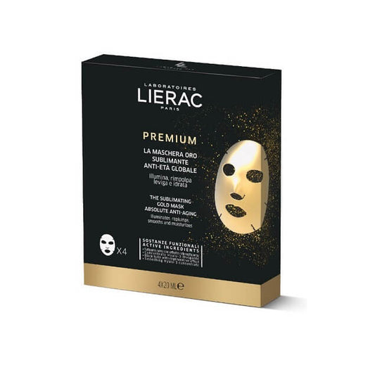 Lierac Premium Maschera Oro Anti-Età Globale 4x20ml