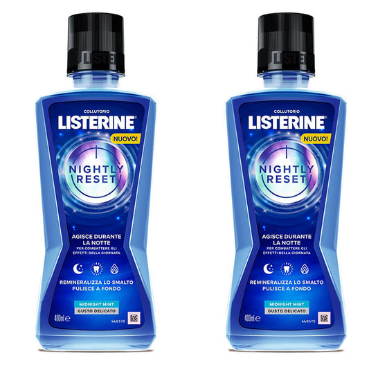 Listerine Nightly Reset Pacco Doppio 2x400ml