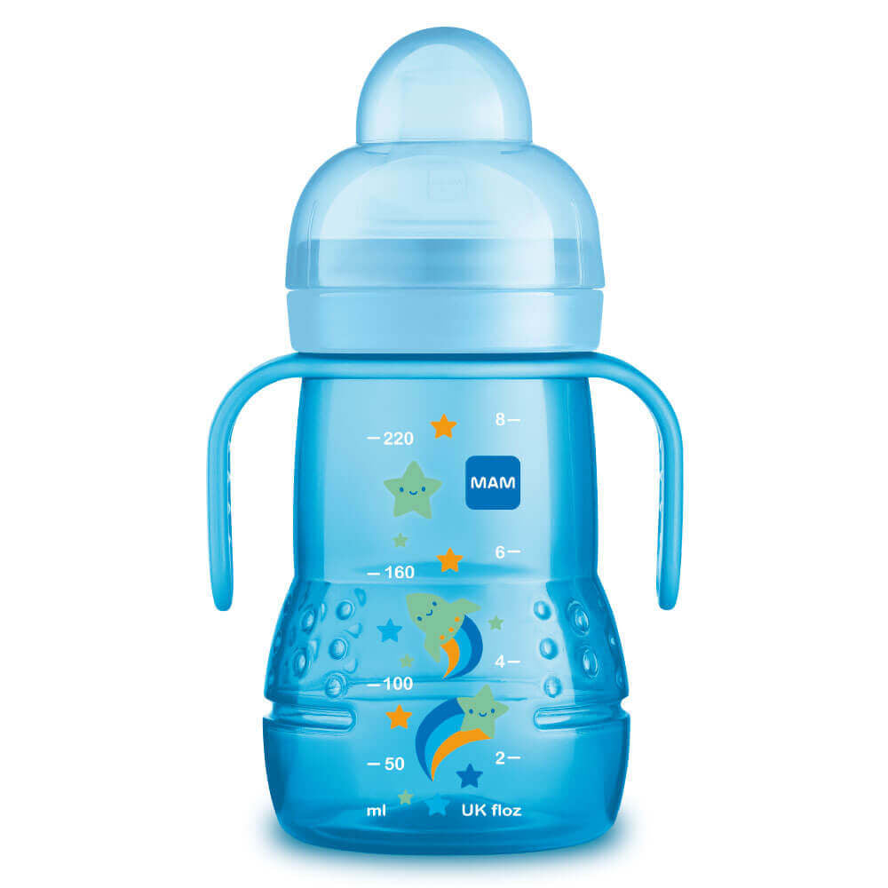 MAM Trainer Biberon e Tazza Celeste 220ml