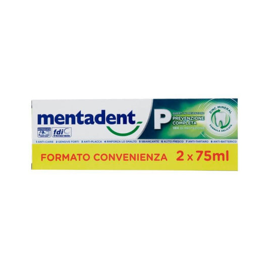 Mentadent P Dentifricio Prevenzione Completa 2x75ml PROMO