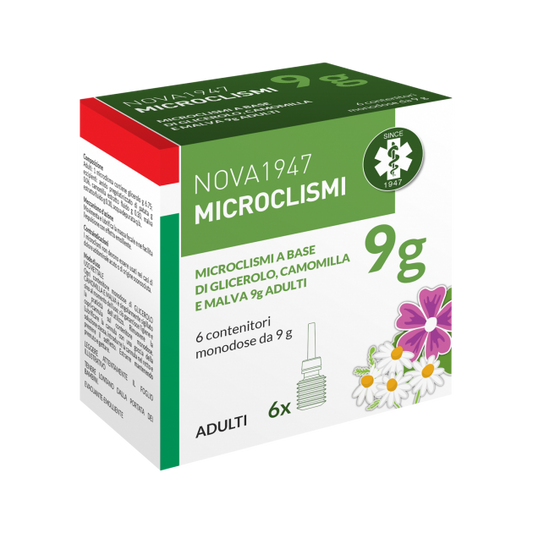Nova 1947 Microclismi Adulti 6 Pezzi - Sollievo Intestinale