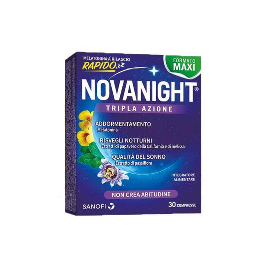Novanight Tripla Azione Sul Sonno Rilascio Rapido 30 compresse