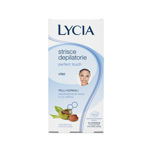 Lycia Perfect Touch Viso 20 Strisce Depilatorie