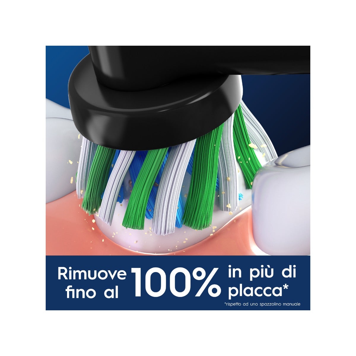 Oral-B Testine Di Ricambio Pro Cross Action Black 3 Pezzi