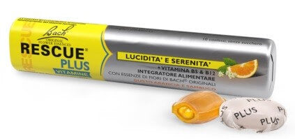 Rescue Plus Integratore Vitaminico Arancia e Sambuco 10 caramelle