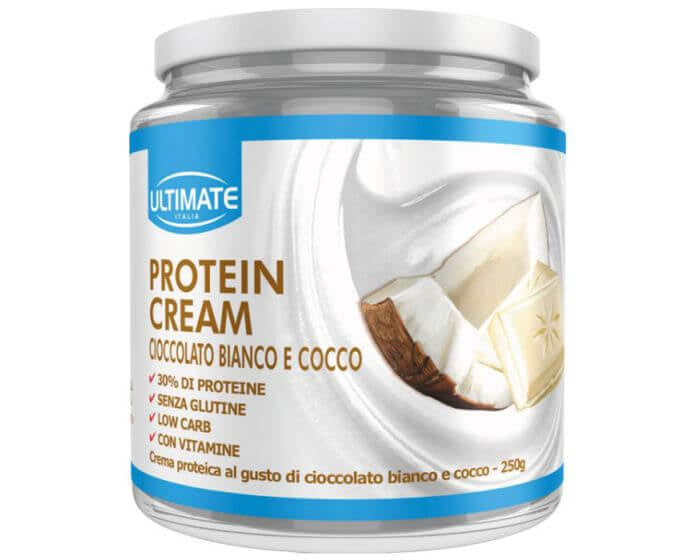 Ultimate Protein Cream Cioccolato Bianco e Cocco 250g