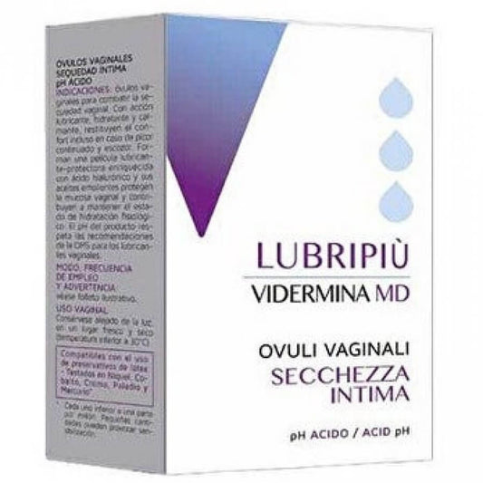 Vidermina MD Lubripiù 10 Ovuli Lubrificanti