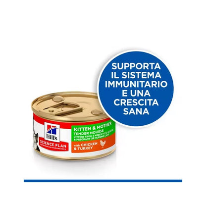 Hill's Science Kitten&Mother Tender Mousse Cibo Umido Per Gatti Scatoletta 85g