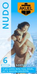 Profilattico Ansell Akuel Nudo Super Sottile 12 Pezzi