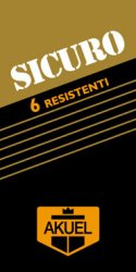 Profilattico Ansell Akuel Sicuro 6 Pezzi