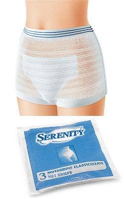 Serenity Mutandina Rete Taglia S 3 Pezzi