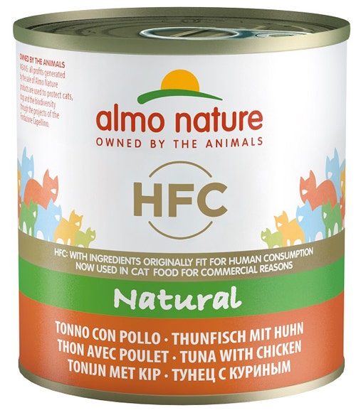 Almo Nature HFC Natural Cibo Umido Tonno Con Pollo Per Gatti Adulti 280g