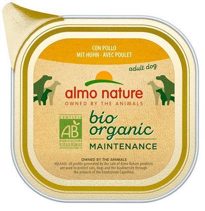 Almo Nature Daily Menu Bio Cibo Umido Pollo Cani Adulti Vaschetta 100g